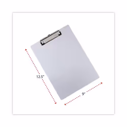 Universal UNV40301 0.5 in. Clip Capacity 8.5 in. x 11 in. Aluminum Clipboard with Low Profile Clip