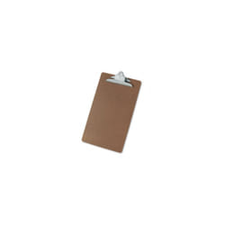 Universal Hardboard Clipboard  1-1/4"" Capacity  Holds 8-1/2w x 14h  Brown
