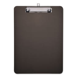 Universal 40311 Plastic Clipboard with Low Profile Clip  1/2-Inch Cap  8 1/2 x 11  Translucent Black