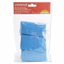 Universal Microfiber Cleaning Cloth  12 X 12  Blue  3/Pack