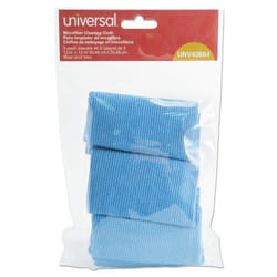 Universal Microfiber Cleaning Cloth  12 X 12  Blue  3/Pack