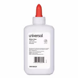 Universal UNV46064 4 oz. Washable Clear-Dry Glue - White (3/Pack)