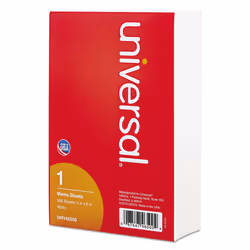 Universal 46500 Loose Memo Sheets  4 x6  White  500 Sheets/Pack
