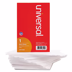 Universal 46500 Loose Memo Sheets  4 x6  White  500 Sheets/Pack
