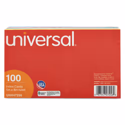 Index Cards Ruled 5 X 8 Assorted 100/pack