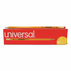 Universal 55520 Blackstonian Pencil  HB #2  Medium Soft  Yellow  Dozen