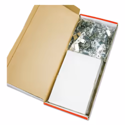 Universal Deluxe Clear Badge Holder W/Garment-Safe Clips 2.25 X 3.5 White Insert 50/Box