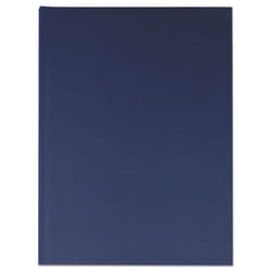 Universal UNV66352 10.25 in. x 7.63 in. 1-Subject Wide/Legal Rule Casebound Hardcover Notebook - Dark Blue Cover