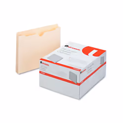 Universal UNV74300T Economical File Jackets with Straight Tab - Letter Size  Manila 50/Box