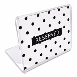 Universal Mini Table-Top Sign  1.5 x 2  Clear