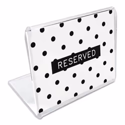 Universal Mini Table-Top Sign  1.5 x 2  Clear