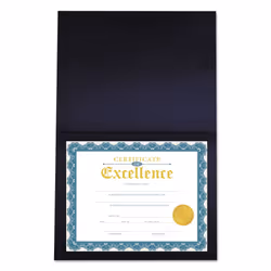 Universal 76897 Certificate/Document Cover  8 1/2 x 11 / 8 x 10 / A4  Navy  6/PK