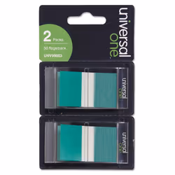 Universal 99003 Page Flags Green 50 Flags/Dispenser 2 Dispensers/Pack