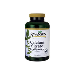 Swanson  Calcium Citrate & Vitamin D - 250 tabs
