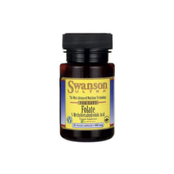 Swanson  Folate (5-Methyltetrahydrofolic Acid) , 800mcg - 30 vcaps