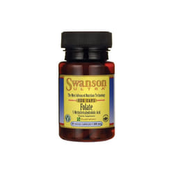 Swanson  Folate (5-Methyltetrahydrofolic Acid) , 400mcg - 30 vcaps