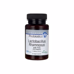 Swanson Lactobacillus Rhamnosus with FOS, 5 Billion CFU - 60 vcaps