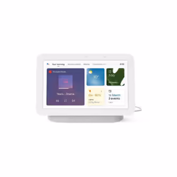 Google Nest Home Hub 7" Smart Speaker & Display Voice Control Assistant - Chalk