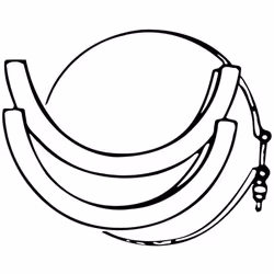 Dometic 385310048 Band and Clamp Kit for 140 Series Toilet - Bone