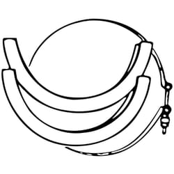 Dometic 385310048 Band and Clamp Kit for 140 Series Toilet - Bone