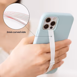 C-Shaped Clip Finger Phone Grip  Sinjimoru Silicone Cell Phone Strap for Phone Case with Clip as Phone Loop Holder for iPhone Case & Samsung Phone. Si