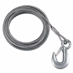 Fulton 3/16"" x 25' Galvanized Marine Boat Winch Cable - 4200 Lbs Breaking Strength