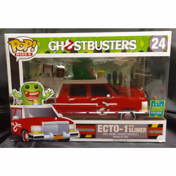 Funko Ghostbusters Funko POP! Movies ECTO-1 with Slimer Exclusive Viny