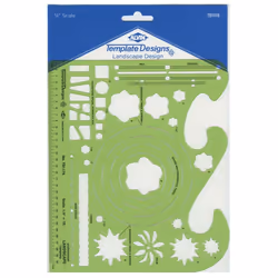 ALVIN TD1178 Landscape Design Template Drawing and Drafting Tool for Artists Architects Design and Drafting 7 x 8.25 x ...