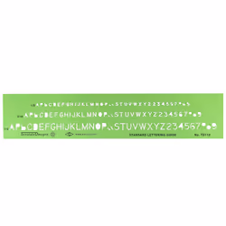 Alvin, TD112, Lettering Guide Template, Drawing and Drafting Tool