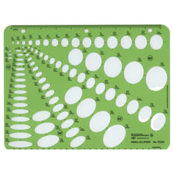 ALVIN TD333  Multi-Purpose Small Ellipse Guide Template  Drawing and Drafting Tool - 79 Ellipses