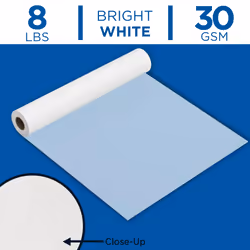 ALVIN 55W-B Lightweight Tracing Paper Roll  White  Suitable with Ink  Charcoal  Felt Tip Pen  for Sketching or Detailing - 14 Inches  20 Yards  1-inch