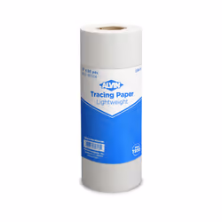 ALVIN 55W-M Lightweight Tracing Paper Roll White Suitable with Ink Charcoal Felt Tip Pen for Sketching or Detailing - 6 ...