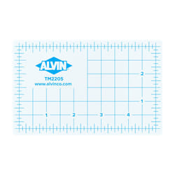 ALVIN TM Translucent Cutting Mat 3.5 x 5 inch| 3mm Layer with Grid on 1 Side | Light Box Compatible - Model TM2205
