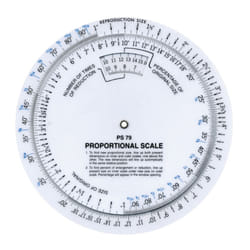 Westcott 6  Proportional Measuring Scale  White  PS-79