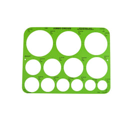 Westcott T-826 Jumbo Circles Template  Plastic Shape Template Tool  8.75 by 11.5 In