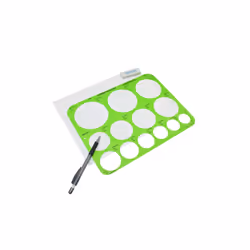 Westcott T-826 Jumbo Circles Template  Plastic Shape Template Tool  8.75 by 11.5 In