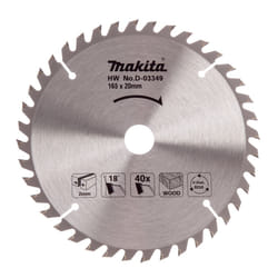 D-03349 Circular Saw Blade for Wood 165 x 20 x 40 Teeth, 0 V, Silver/Black