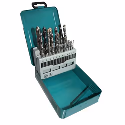 Makita D-46202, Drill, Drill bit set, Metal, Wood, 18 pc(s), 3, 4, 5, 6, 8, 10