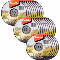 Makita B-46165-25 5"""" x .032"""" x 7/8"""" Ultra Thin Cut-Off Wheel (25 Pack)  Stainless