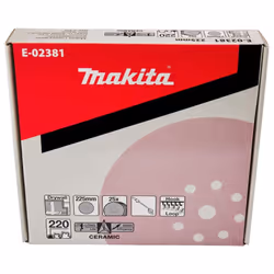 Makita E-02696 9"""" Drywall Sanding Disc  Hook & Loop  220 Grit  25/pk
