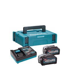 Makita 191K01-6 40V Max XGT Power Source Set 2x4Ah Batteries, Charger & MAKPAC 1