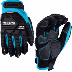 Makita Advanced ANSI 2 Impact-Rated Demolition Gloves  Touchscreen Compatible - Medium, 1 Pair