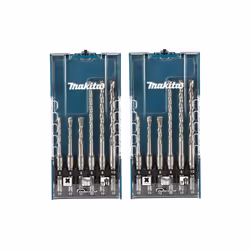 Makita Carbide Tip SDS Plus 12 Piece Drill Bit Set - 5 6 8mm - 110 160mm Long