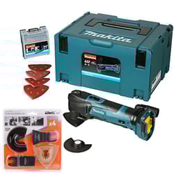Makita DTM51ZJX7 18V Multi Tool With 23 Piece Accessory & Extra 4 Piece Tiling Accessories Set