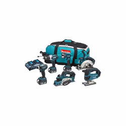 Makita DLX6012PM 18V 6 Piece Cordless Power Tool Kit with 3 x 4.0Ah Batteries