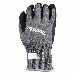 Makita Advanced FitKnit Large Cut Level 7 Nitrile Coated Dipped Gloves Pair