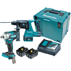 Makita DLX2372TJ 18V Li-ion LXT 2 Piece Brushless Combo Kit with 2x5.0Ah Batteri