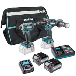 Makita DK0114G202 40v Max XGT Brushless Combi Hammer Drill Impact Impact Driver
