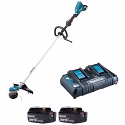 Makita DUR368LPG2 Twin LXT 18v 36v Li-Ion Brushless Brush Cutter 2 x 6.0ah