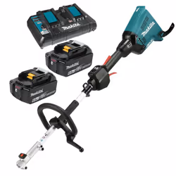 Makita DUX60PG2 Brushless Twin 18v 36v LXT Cordless Split Shaft Multi Tool 2x6ah